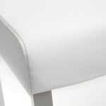 Denmark 2 White Vegan Leather Counter Height Stools