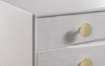 Divine White Wood 5-Drawer Chest