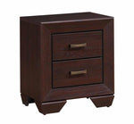 Dorian 5-Pc Brown/Dark Cocoa Wood Full Bedroom Set