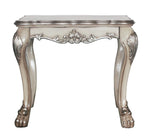 Dresden Vintage Bone White Wood End Table