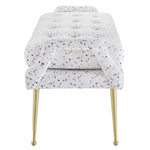 Eileen Terrazzo Velvet Bench