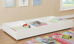 Elaine White Twin Bunk Bed w/Trundle-Drawers