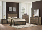 Ellendale Rustic Mahogany/Dark Ebony Wood King Bed