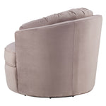 Eloise Mauve Velvet Swivel Accent Chair