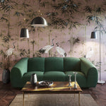 Emmet Forest Green Velvet Sofa (Oversized)