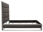 Empire Weathered Grey Leatherette King Bed