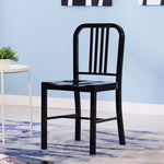 Evonne 2 Black Metal Side Chairs