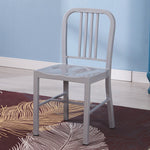 Evonne 2 Gray Metal Side Chairs