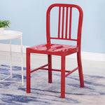 Evonne 2 Red Metal Side Chairs