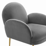 Gwen Grey Velvet Accent Chair