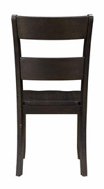 Haddie 2 Distressed Walnut Wood Side Chairs