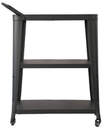 Harold Black Metal 3-Tiers Serving Cart