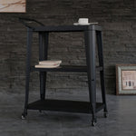 Harold Black Metal 3-Tiers Serving Cart