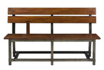 Holverson Rustic Brown Wood Dining Bench