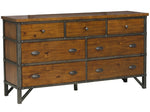 Holverson Rustic Brown Wood 7-Drawer Dresser