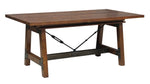 Holverson Rustic Brown Wood Extendable Dining Table