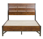 Holverson Rustic Brown Wood King Bed