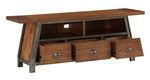 Holverson Rustic Brown Wood 3-Drawer TV Stand