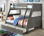 Hoople Gray Wood Twin over Full Bunk Bed