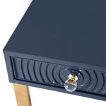 Janie Blue Lacquer Wood Desk