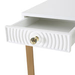 Janie White Lacquer Wood Desk