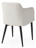 Jason 2 Beige Fabric/Metal Arm Chairs