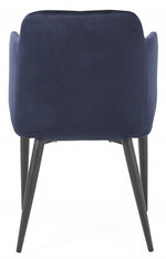 Jason 2 Blue Fabric/Metal Arm Chairs