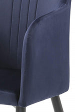 Jason 2 Blue Fabric/Metal Arm Chairs