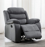 Jim Gray Fabric Manual Recliner