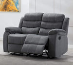 Jim Gray Fabric Manual Recliner Loveseat