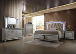 Kaitlyn Champagne Wood Frame Dresser Mirror