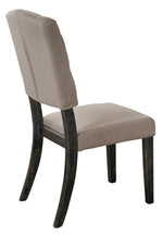 Katrina 2 Beige Fabric/Wood Side Chairs