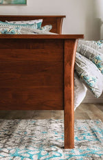 Keizer Cherry Wood Cal King Panel Bed