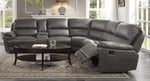 Knoxville 3-Pc Brown Manual Recliner Sectional Sofa