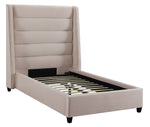 Koah Blush Velvet Twin Platform Bed