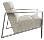 La Brea Champagne Fabric/Metal Accent Chair