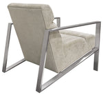 La Brea Champagne Fabric/Metal Accent Chair