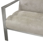 La Brea Champagne Fabric/Metal Accent Chair