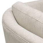 Lane Light Cream Fabric Sofa (Oversized) w/Curved Back