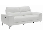 Largo 2-Pc White Leather/Vinyl Power Recliner Sofa Set