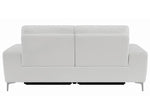 Largo White Leather/Vinyl 2-Seat Power Recliner Sofa