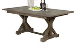 Mazikeen 6-Pc Gray Wood Dining Table Set