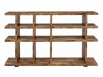 Loretta Contemporary Antique Nutmeg Wood Open Bookcase