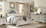 Marcelyn White Cal King Bed (Oversized)