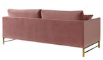 Massi Rose Velvet 2-Seat Sofa