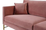 Massi Rose Velvet 2-Seat Sofa