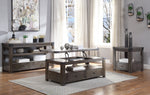 Melville Ash Gray Wood Sofa Table with Storages