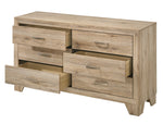 Miquell Rustic Natural Finish Wood 6-Drawer Dresser