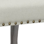 Nancy 2 Light Beige Linen Fabric Side Chairs