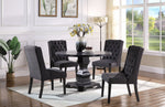 Newport 2 Charcoal Linen/Wood Side Chairs